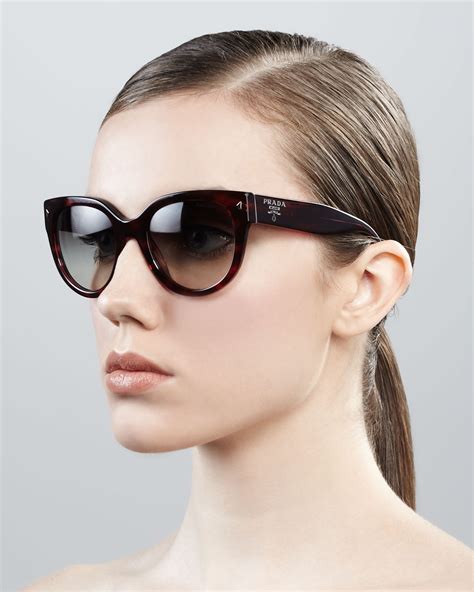 prada rectangle cateye sunglasses|Prada cat eye sunglasses polarized.